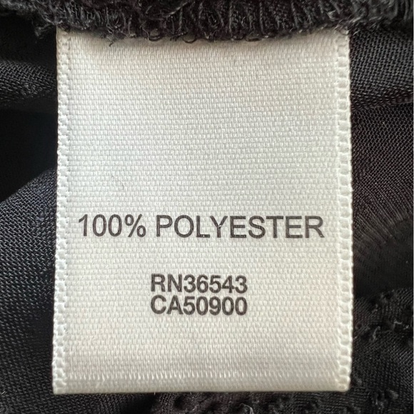 Van Heusen blouse sheer top loose black large - Picture 7 of 8